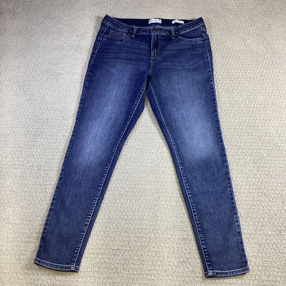 Jessica Simpson Kiss‎ Me Skinny Jeans | Dark Wash | Size 14/32 - Picture 1 of 4